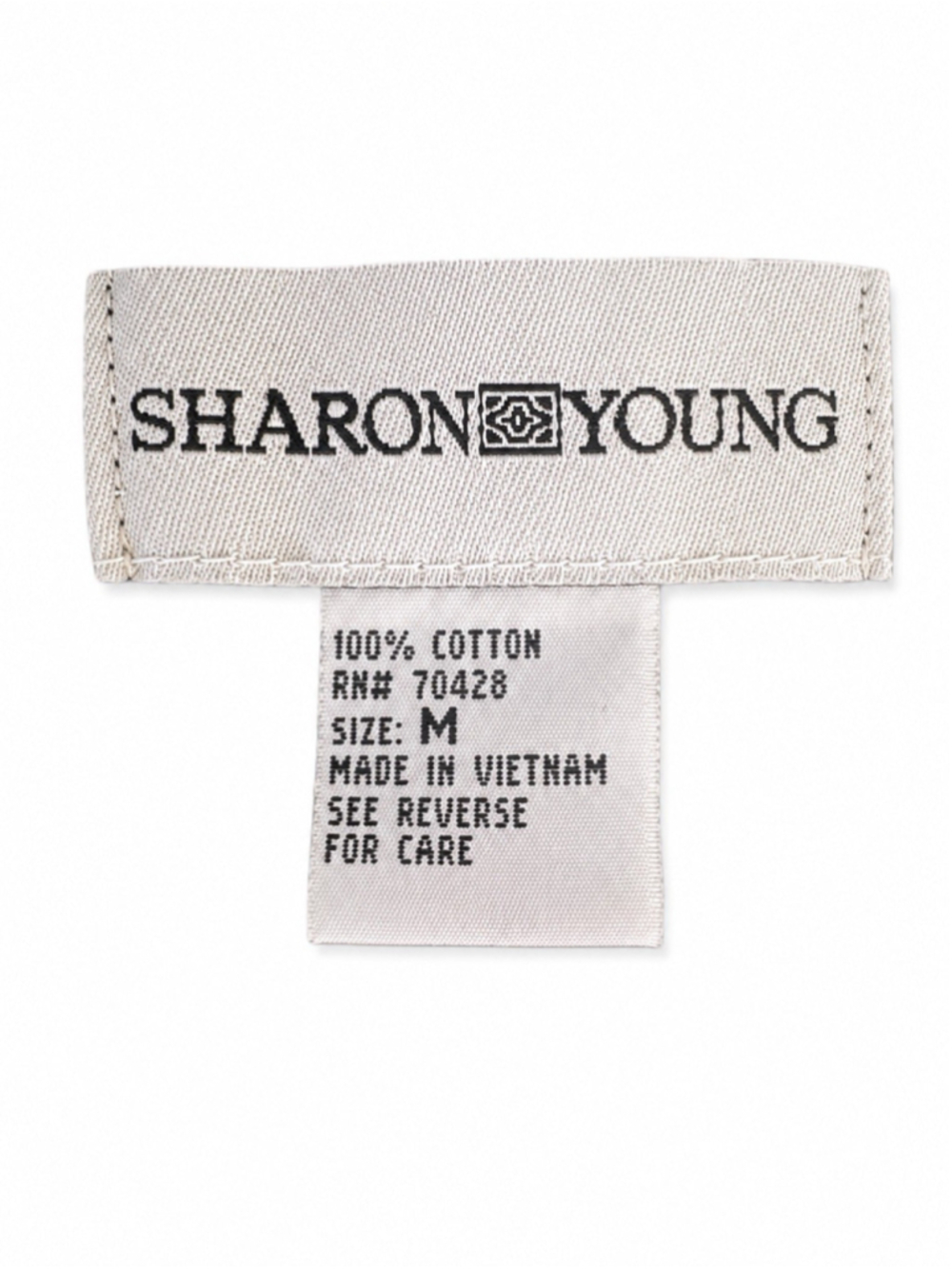 Sharon Young Rainbow Stripe Cardigan Sweater M 100% Cotton Y2K Colorful - Picture 3 of 3
